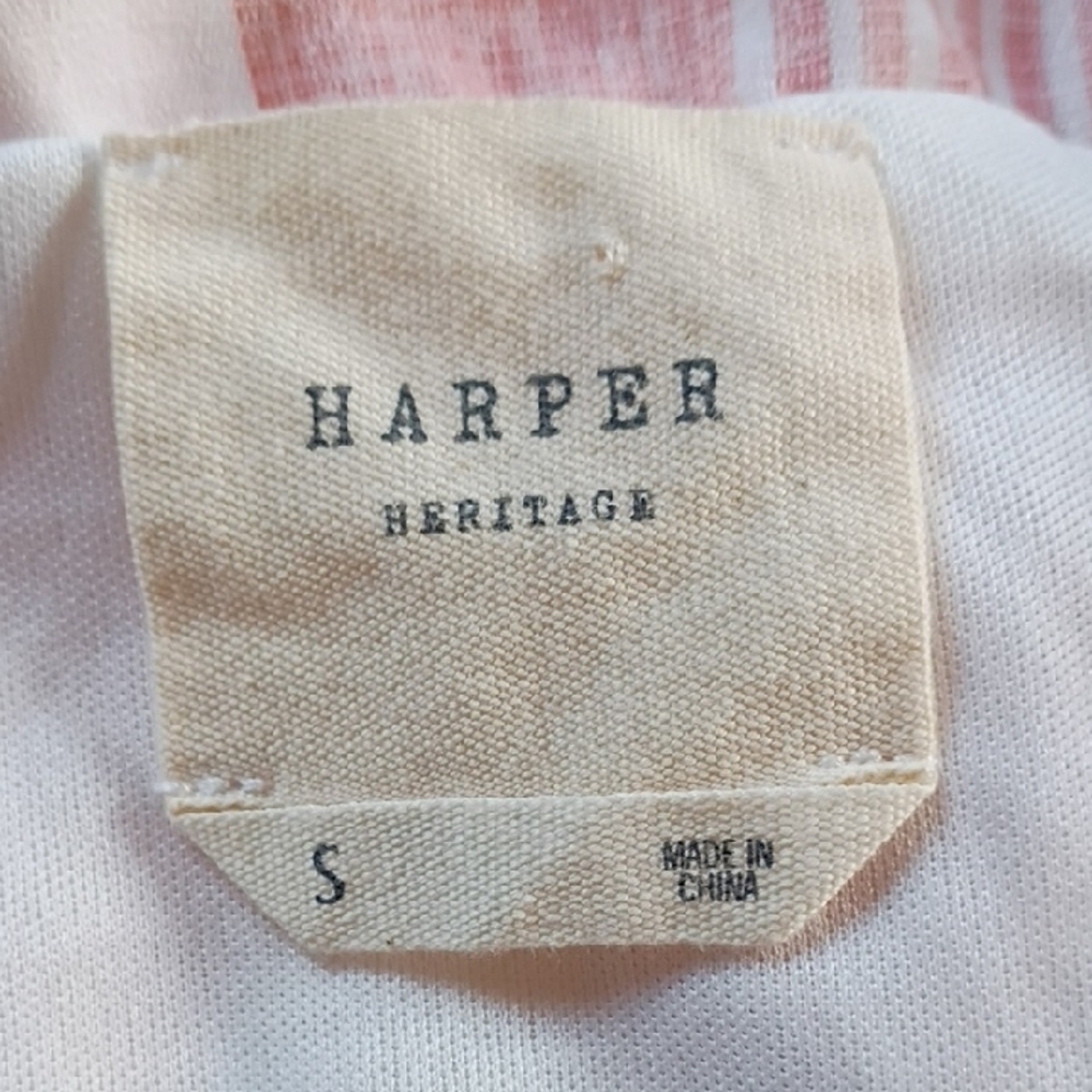 HARPER Women's Pink and White Striped Maxi Dress Size S - Picture 10 of 10